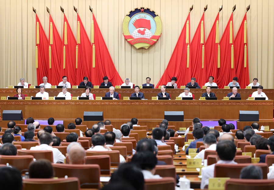 全國(guó)政協(xié)十四屆常委會(huì)第二次會(huì)議開(kāi)幕 王滬寧出席